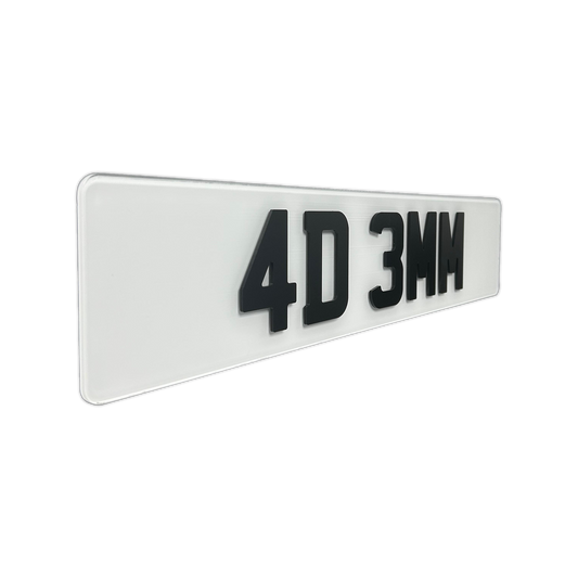 4D Custom Plate (3mm Matte)