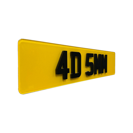 4D Custom Plate (5mm Gloss)