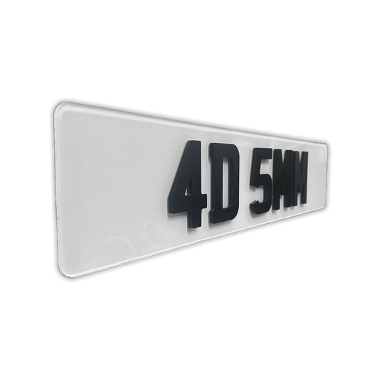 4D Custom Plate (5mm Matte)