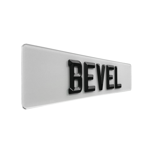 Bevel Custom Plate (Matte)