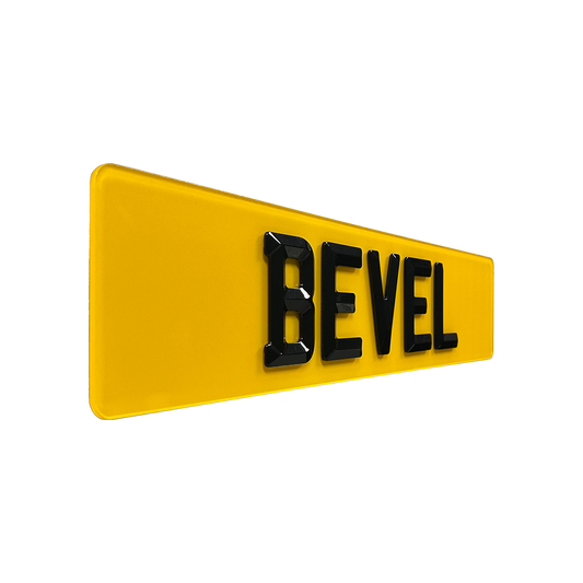 Bevel Custom Plate (Gloss)