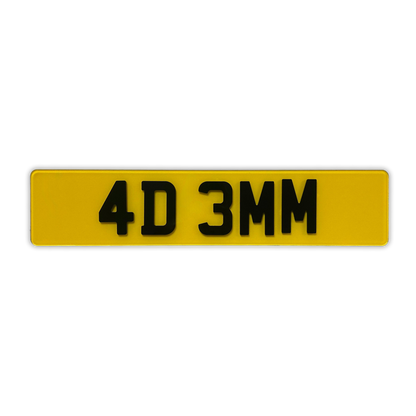 4D Custom Plate (3mm Gloss)