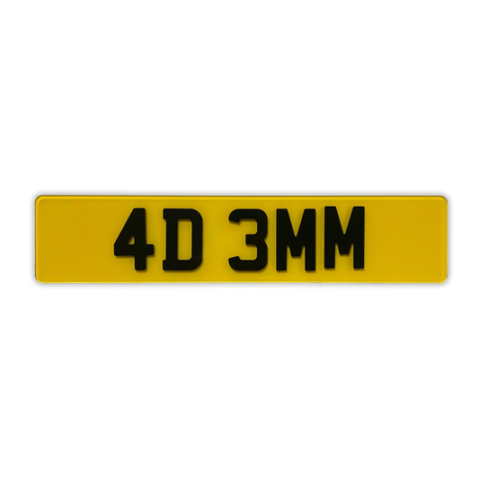 4D Custom Plate (3mm Gloss)