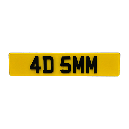 4D Custom Plate (5mm Gloss)
