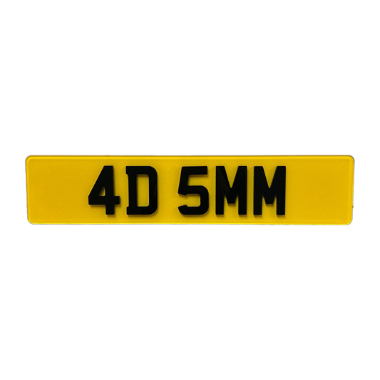 4D Custom Plate (5mm Gloss)