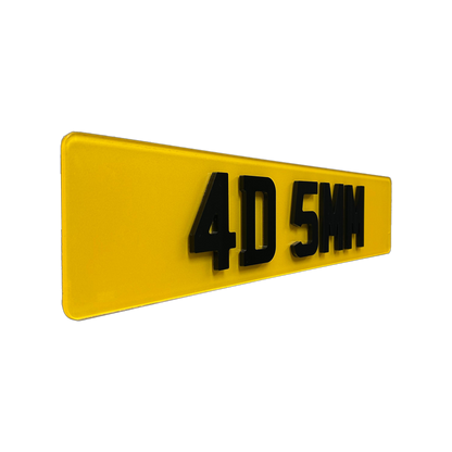 4D Custom Plate (5mm Gloss)