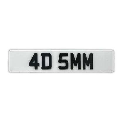 4D Custom Plate (5mm Matte)