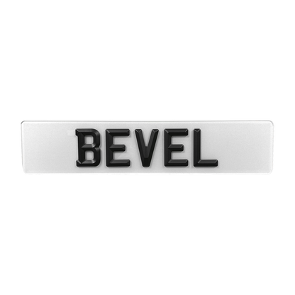 Bevel Custom Plate (Matte)