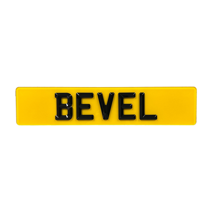 Bevel Custom Plate (Gloss)