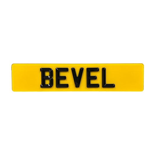 Bevel Custom Plate (Gloss)